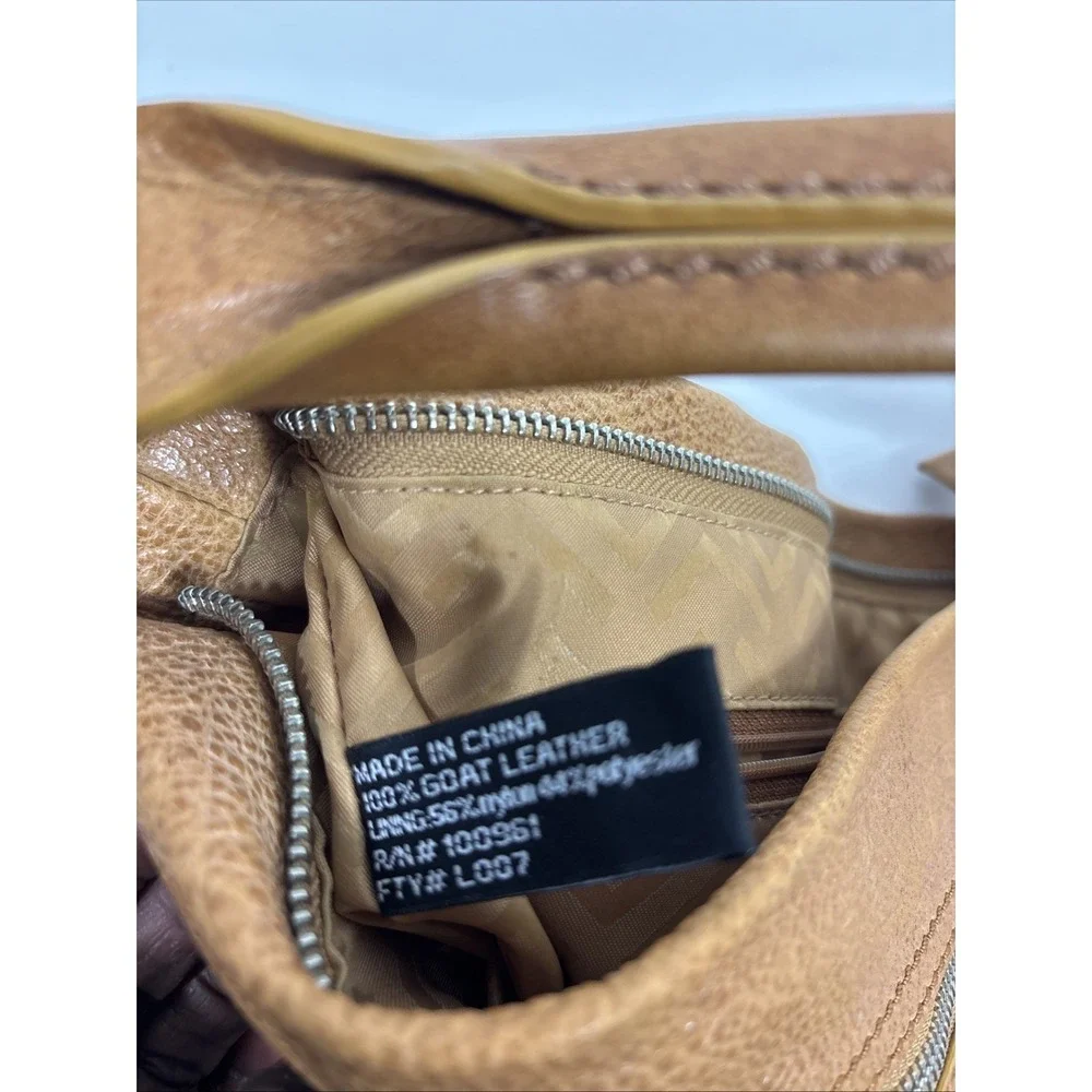 Via Sipiga 100% GOAT Leather Caramel Shoulder‎ Bag